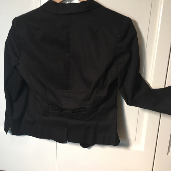 H&M Black Jacket with Bow Trim - Picture 4 of 4